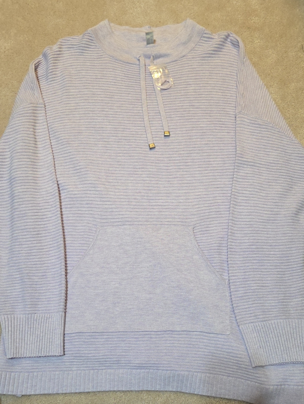 Isaac Mizrahi Light Lavender Crewneck Pullover Sweater